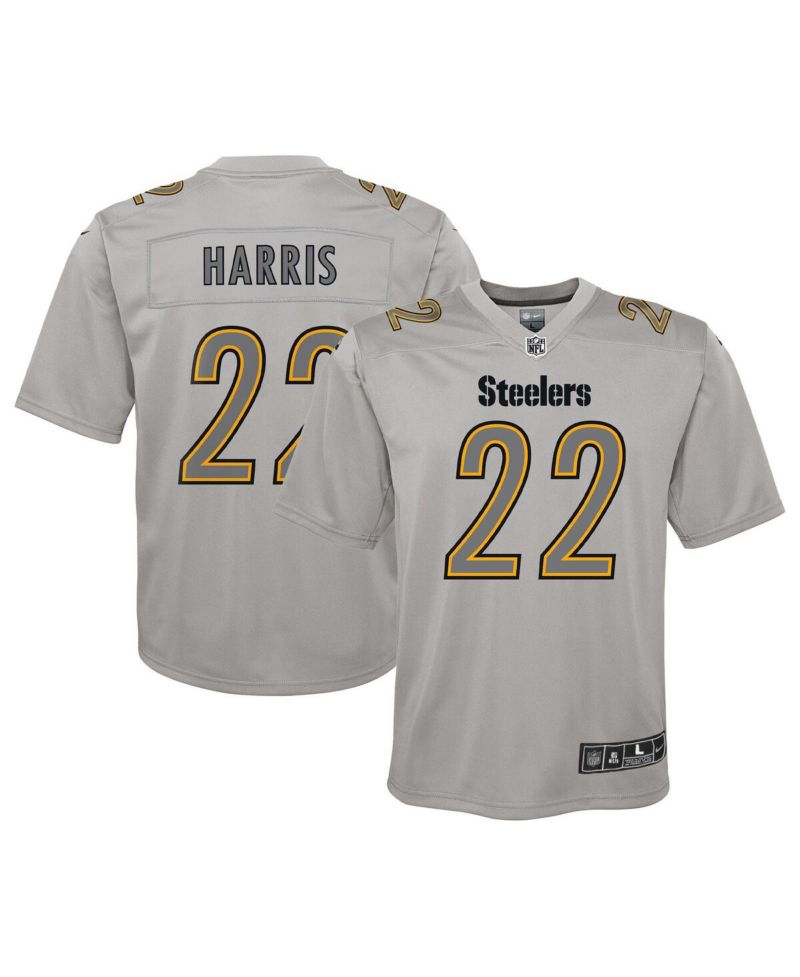 Big Boys Najee Harris Gray Pittsburgh Steelers Atmosphere Game Jersey