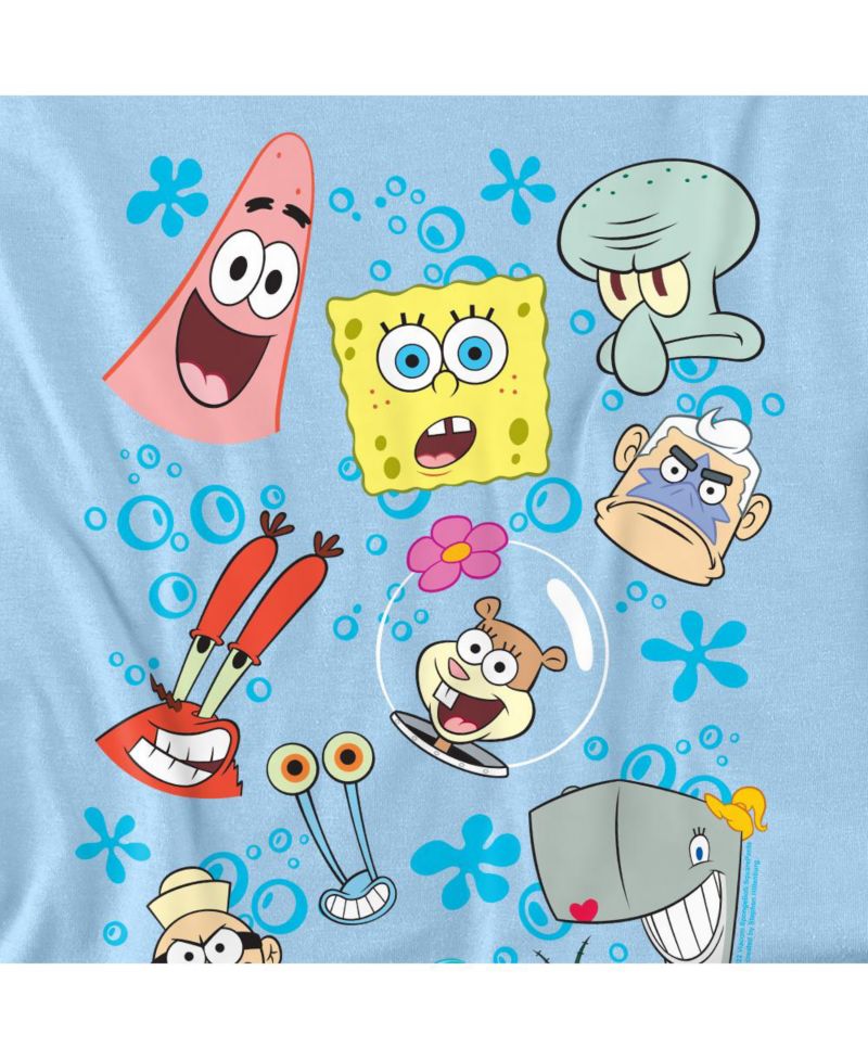 Men's Character Faces Graphic Crewneck T-Shirt