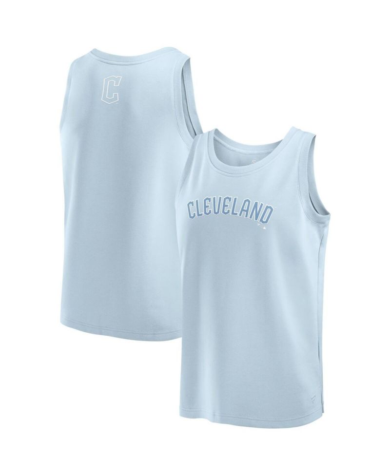 Men's Light Blue Cleveland Guardians Elements Tank Top