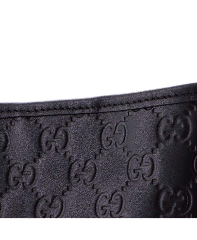 Nano GG Emblem Bucket Bag GG Debossed Leather