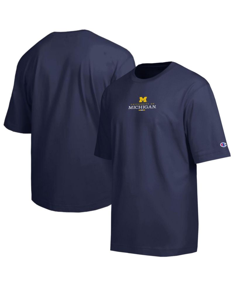 Men's Michigan Wolverines Screen-Print Crew Neck T-Shirt