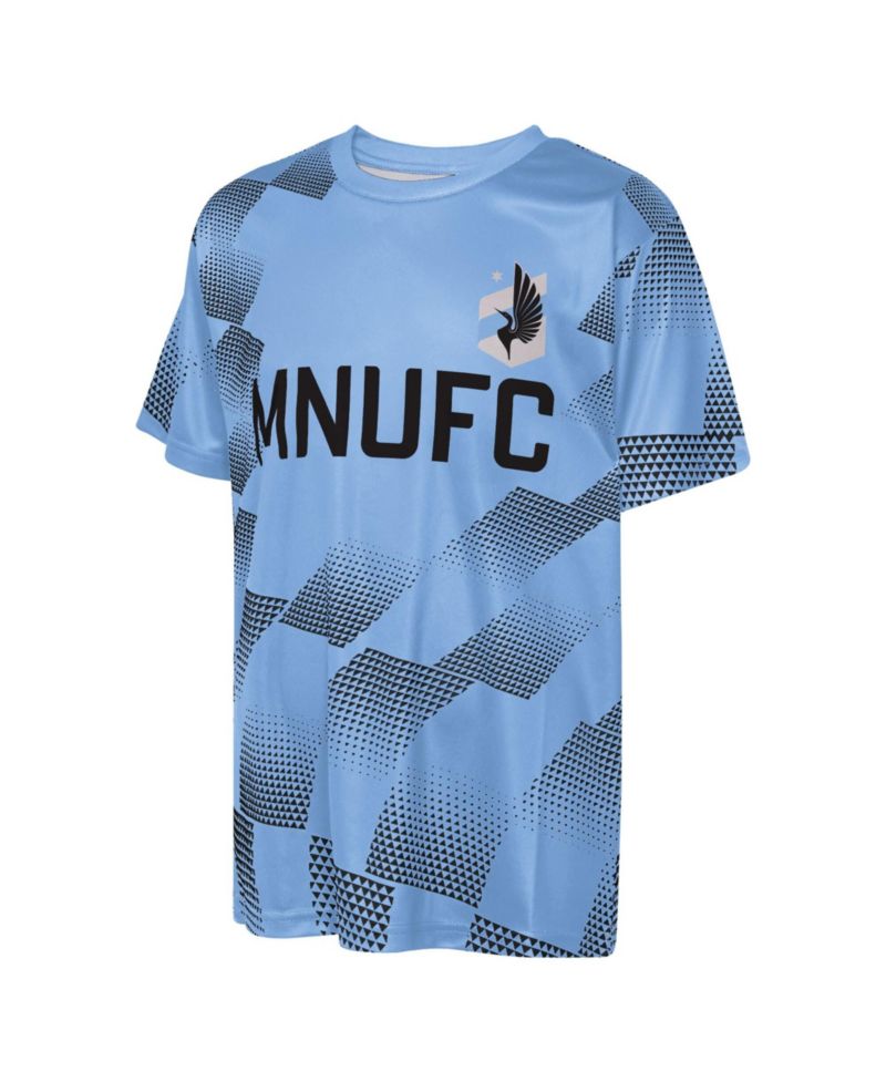 Big Boys and Girls Light Blue Minnesota United FC Sheer Thrill T-Shirt