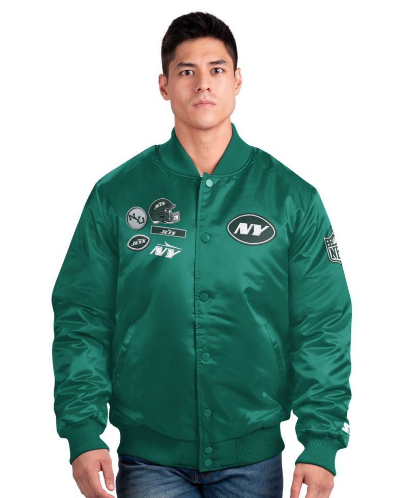 Men's New York Jets Varsity Full-snap Satin-Lined Jacket