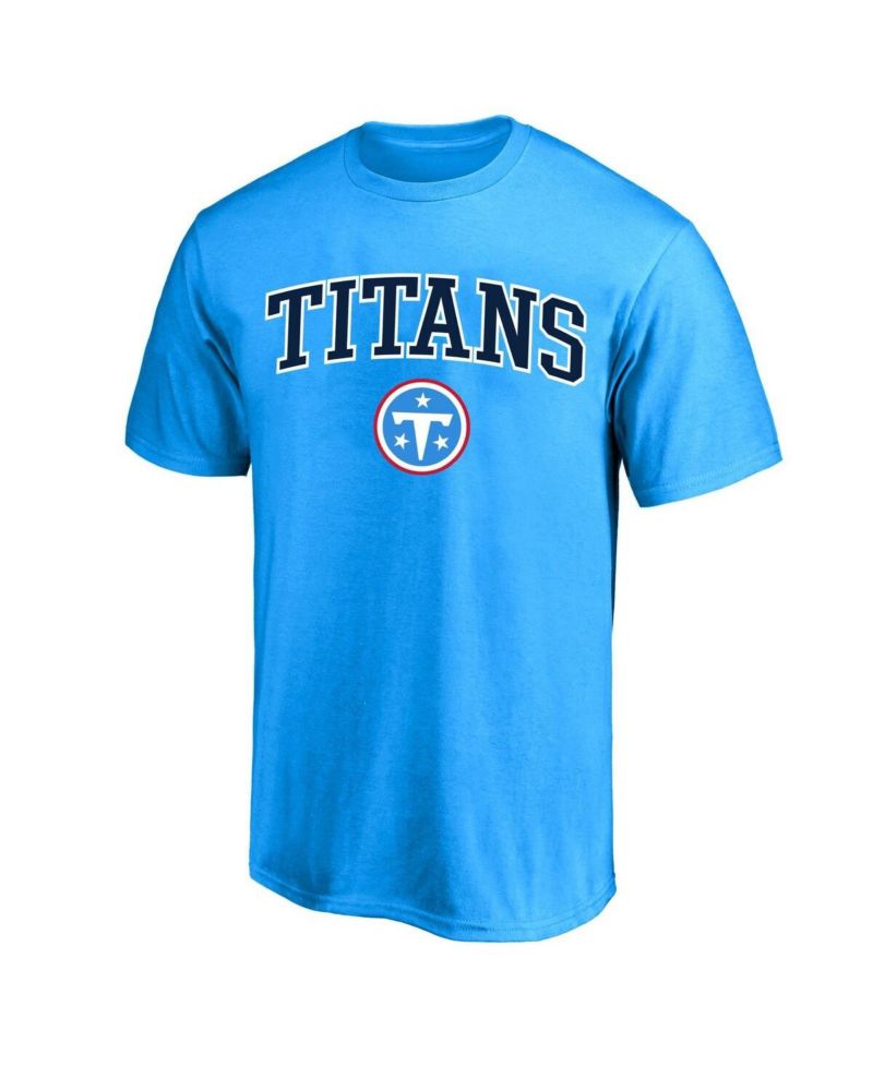 Men's Light Blue Tennessee Titans Big & Tall Arch Over Logo T-Shirt