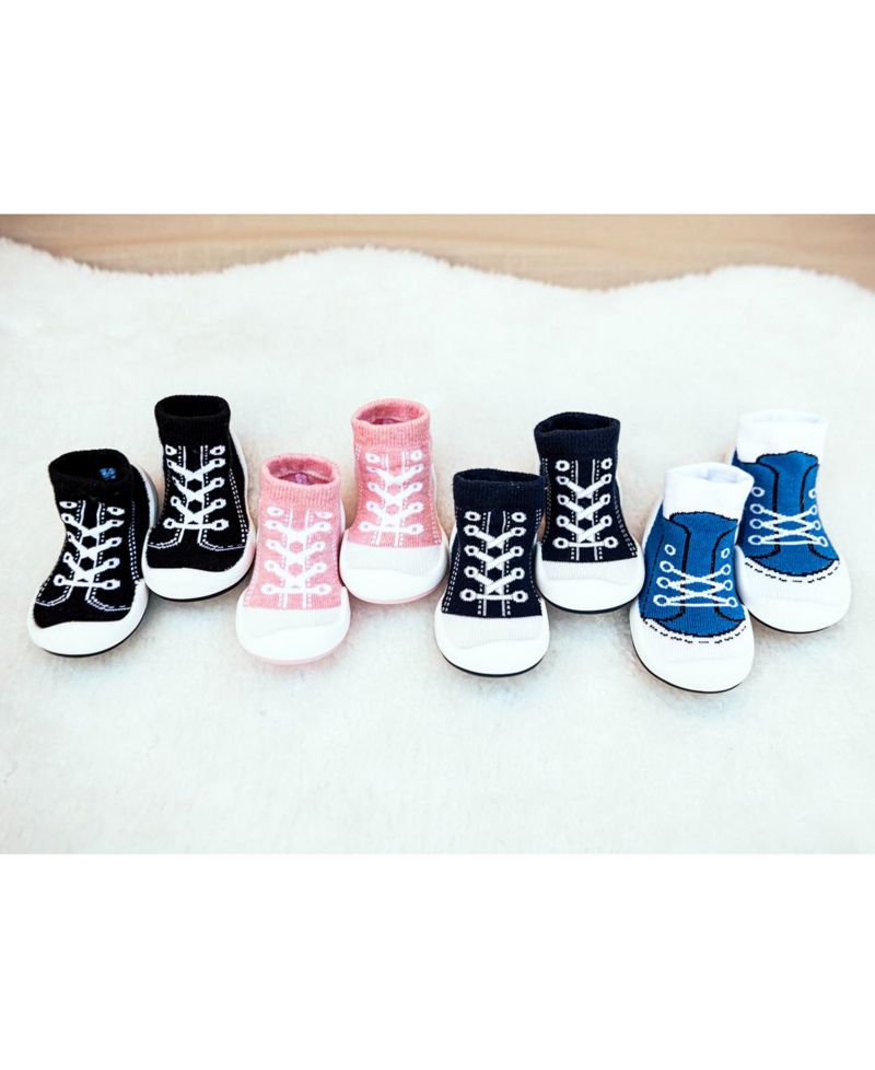 Infant Girl Boy First Walk Sock Shoes Sneakers - Blue
