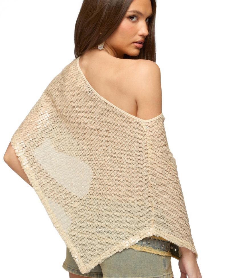 Women's Alanna Sheer Sequin Poncho