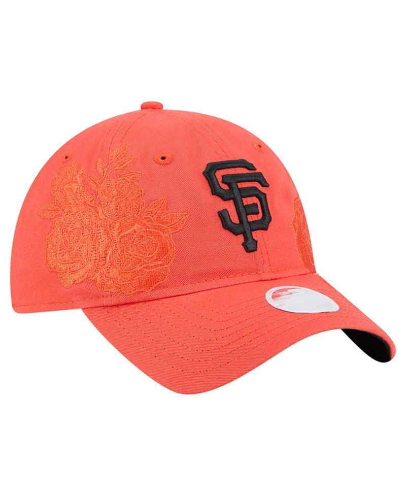 Women's Orange San Francisco Giants Roses 9TWENTY Adjustable Hat