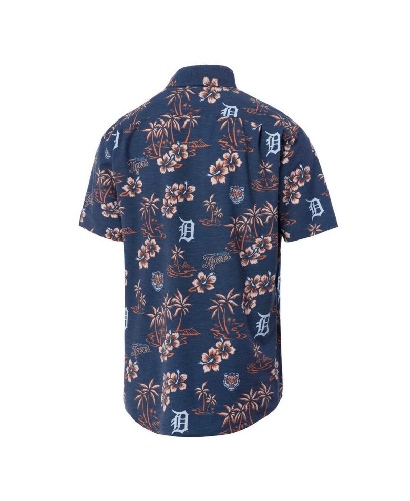 Men's Navy Detroit Tigers Kekai Button-Down Shirt