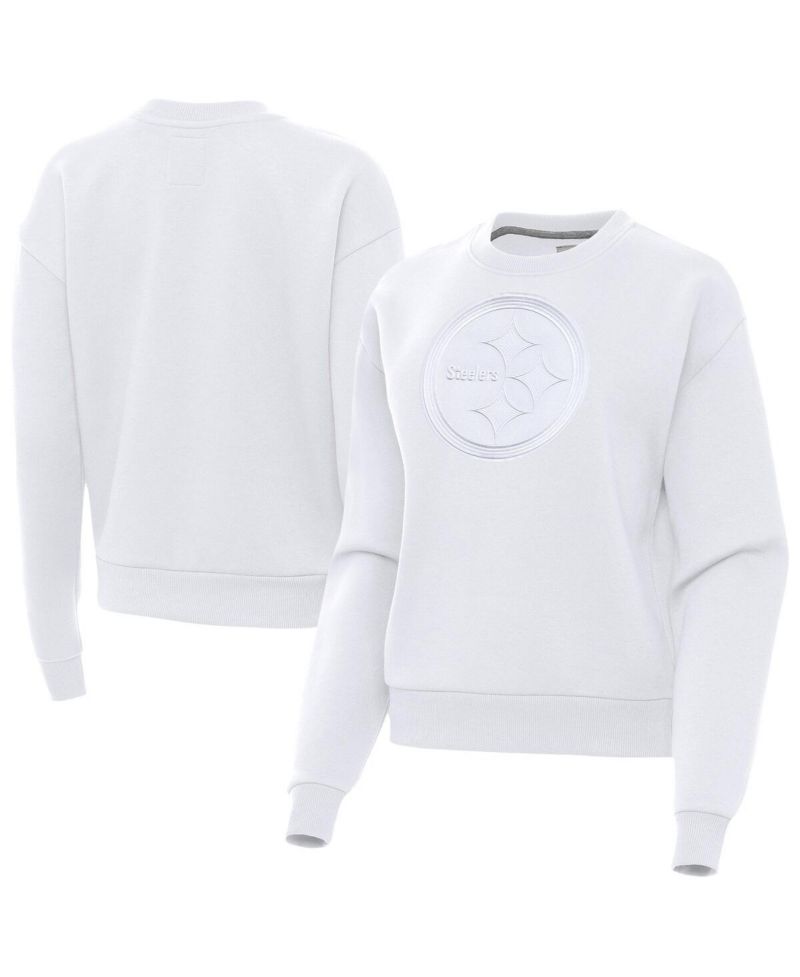 Women's White Pittsburgh Steelers Victory Pullover Sweatshirt