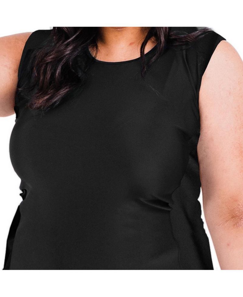 Plus Size Loose Fit Tankini UPF 50+ Maya Swim Top