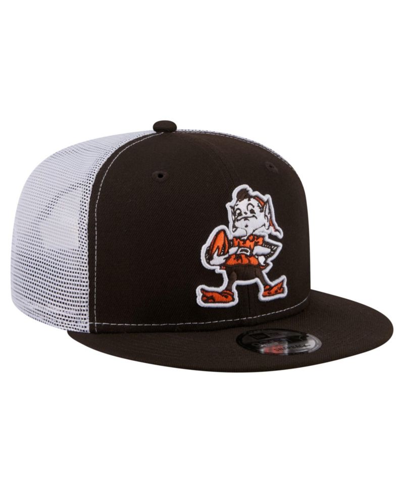 Men's Brown Cleveland Browns Core Team 9FIFTY Trucker Snapback Hat