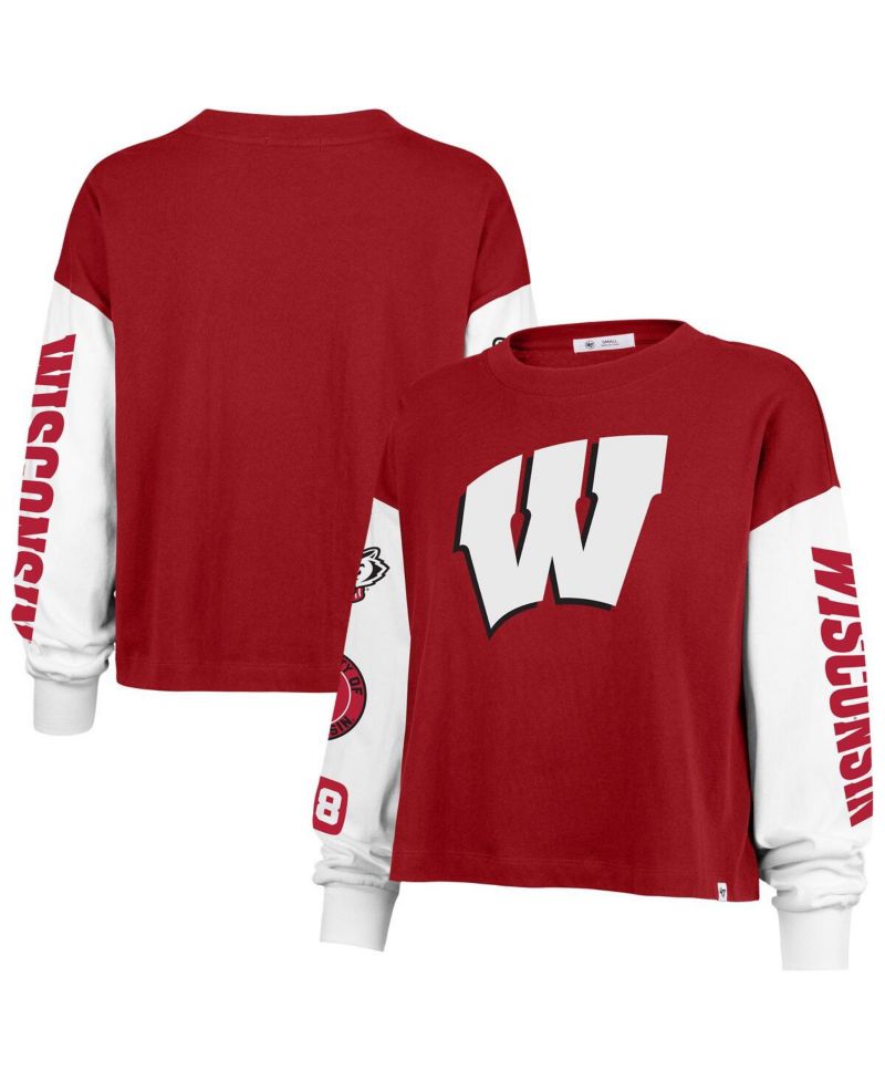 Women's Red Wisconsin Badgers Sydney Long Sleeve T-Shirt