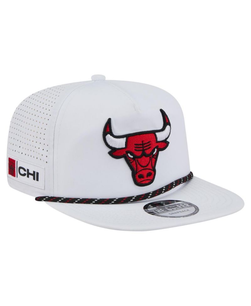Men's White Chicago Bulls Performance Rope Golfer Adjustable Hat