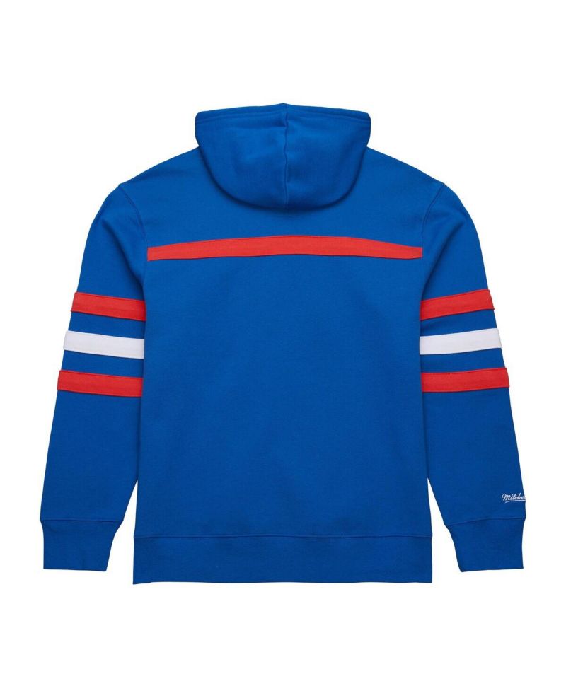 Men's Blue New York Rangers Head Coach Slogan Pullover Hoodie