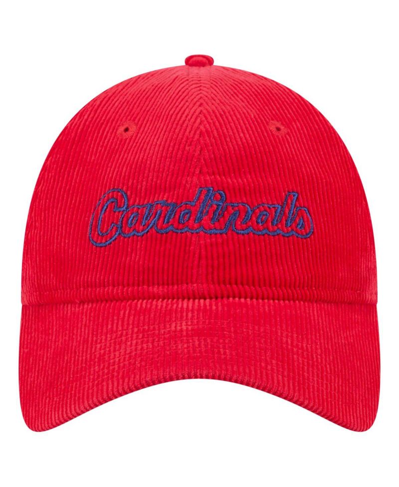 Women's Red St. Louis Cardinals Corduroy 9TWENTY Adjustable Hat