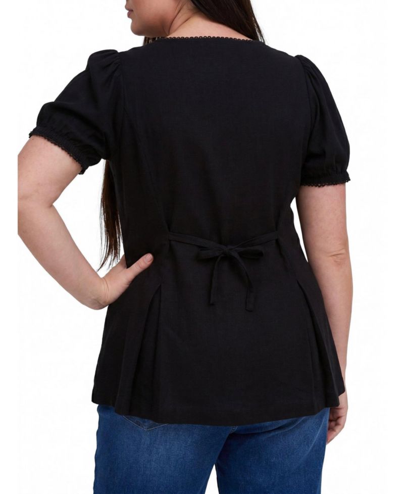 Plus Size Belle Isle Button Front Top