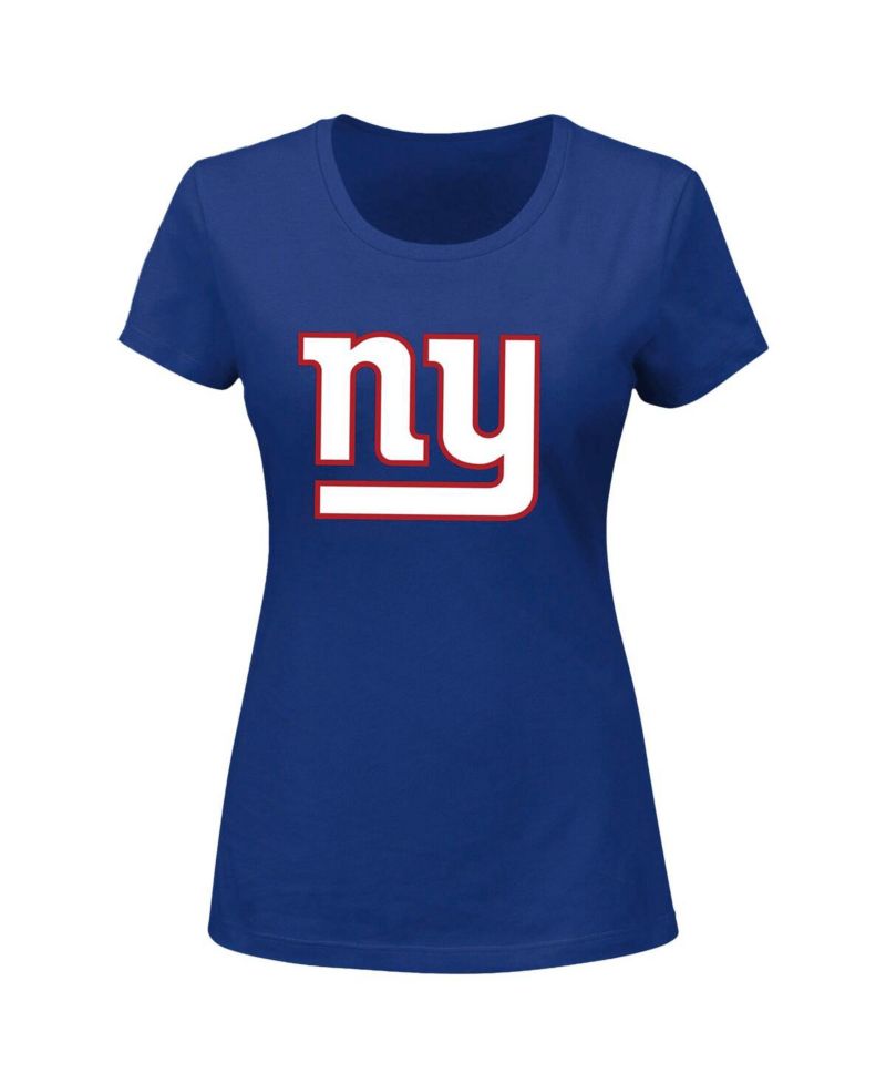 Women's Cam Skattebo Royal New York Giants Plus Size Name & Number Scoop Neck T-Shirt