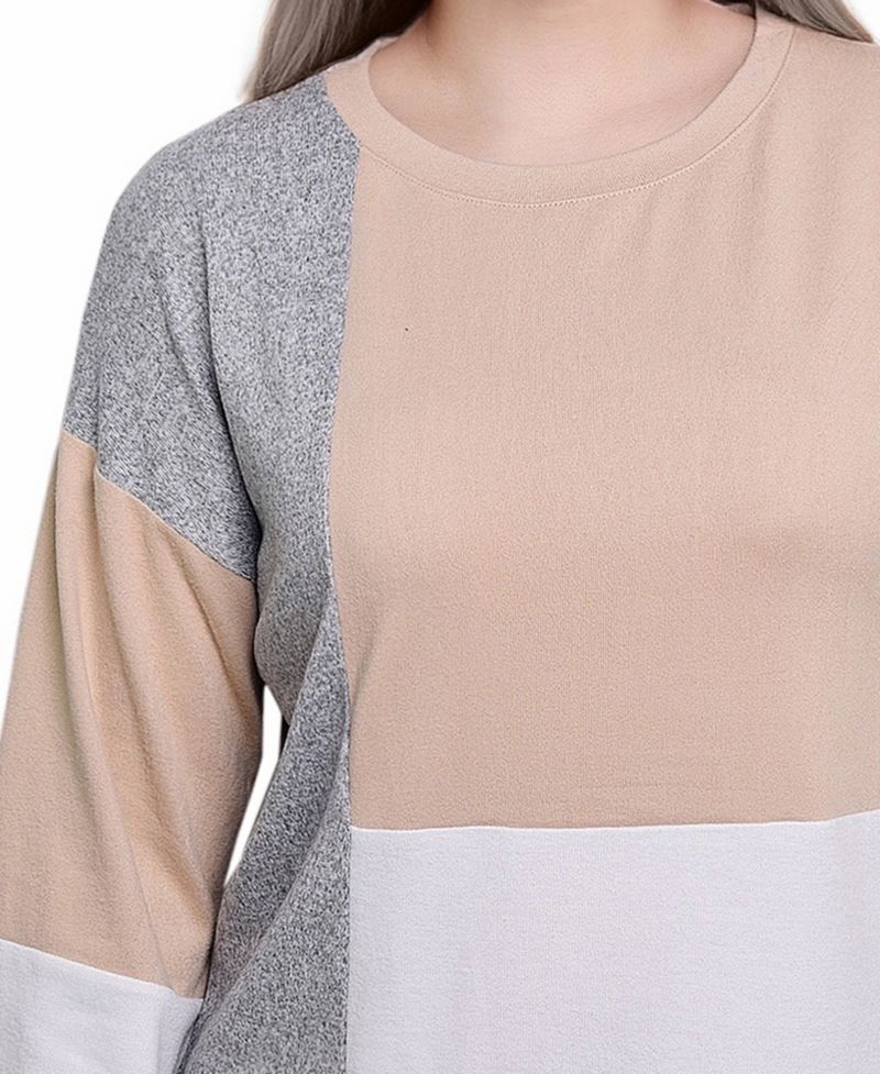 Women's Long Sleeve Colorblocked Top