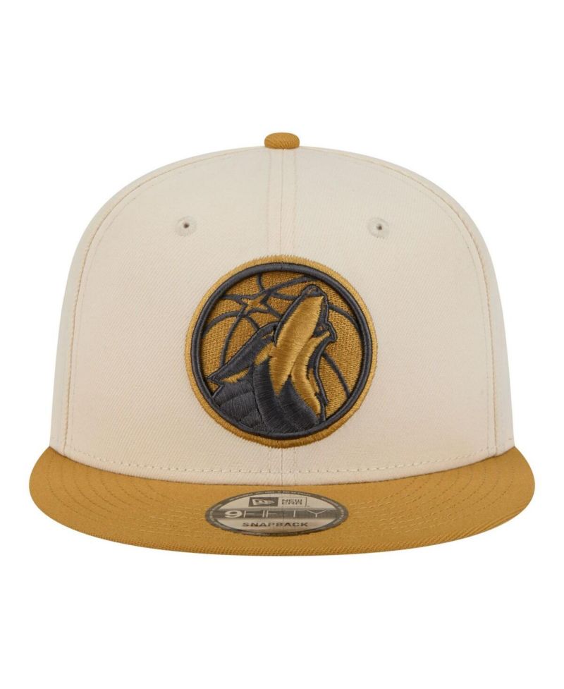 Men's Cream/Tan Minnesota Timberwolves Two-Tone Color Pack 9FIFTY Snapback Hat