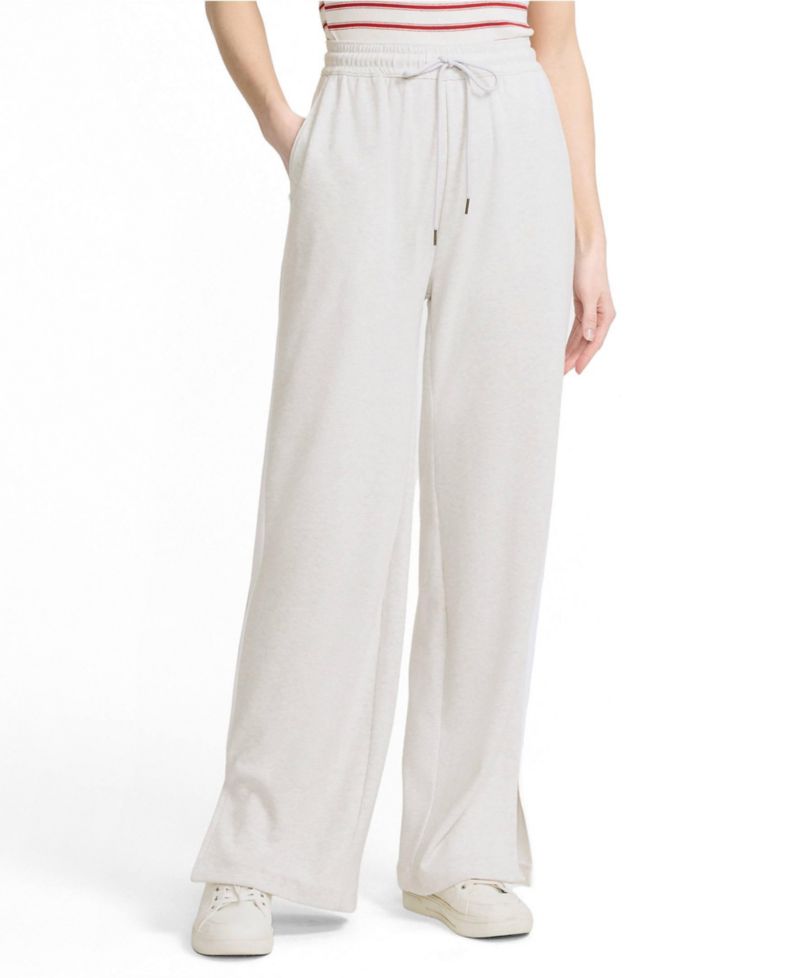 Women's Sport Knit High Rise Relaxed Straight Leg Side Stripe Pants