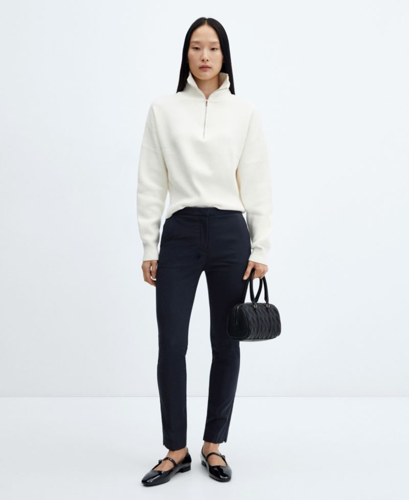 Women's Cropped Slim Fit Pants