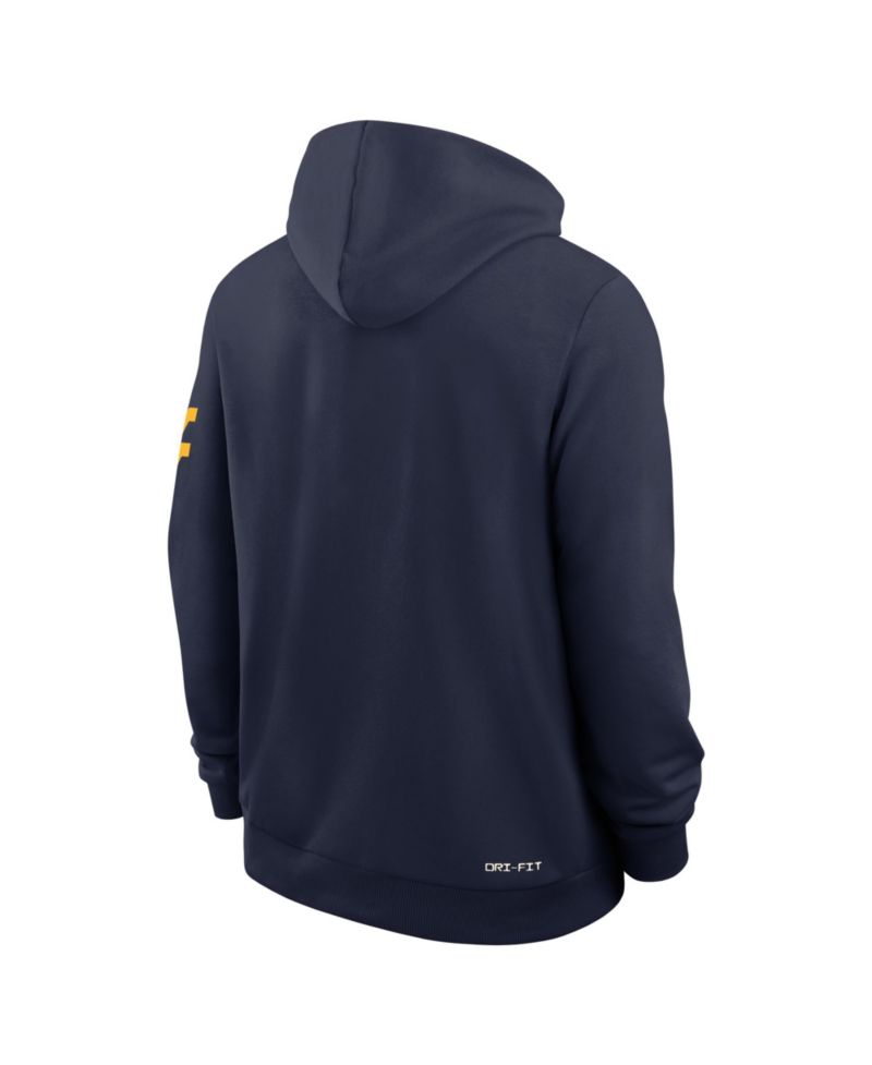 Men's Navy West Virginia Mountaineers 2026 Sideline Standard Issue Dri-FIT Hoodie