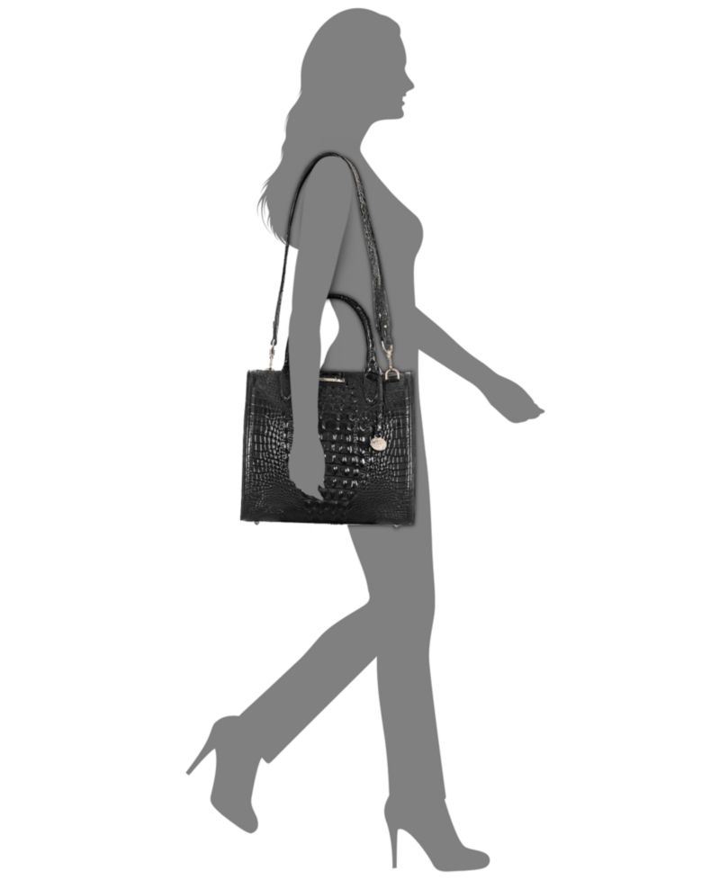 Caroline Melbourne Medium Leather Satchel Bag