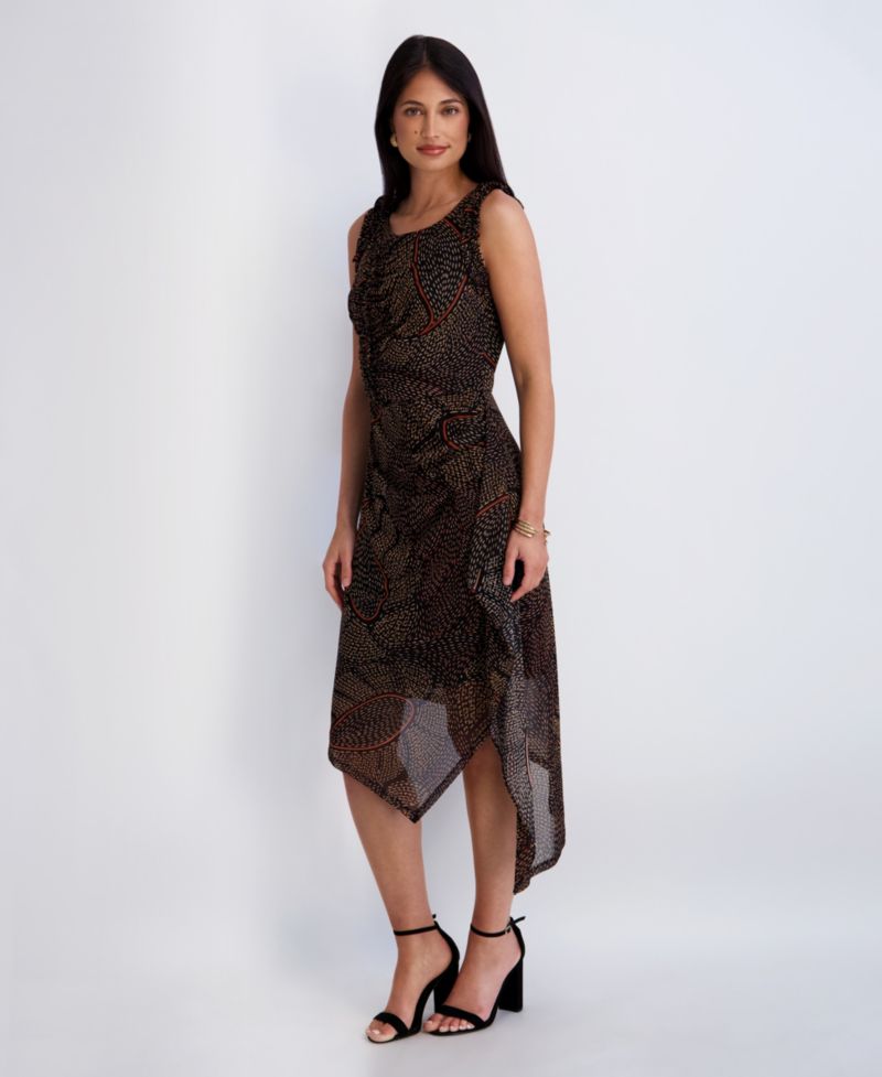 Women's Crewneck Sleeveless Dress
