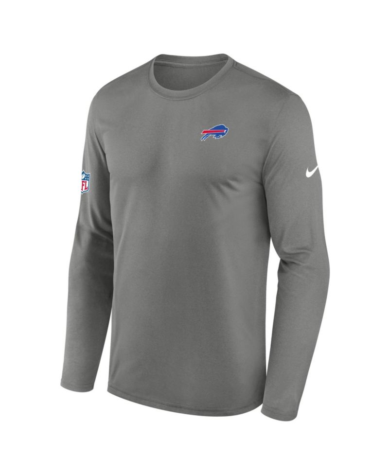 Men's Gray Buffalo Bills Legend Small Logo Dri-FIT Long Sleeve T-Shirt