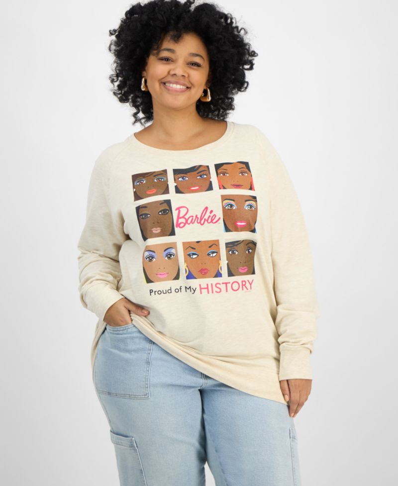 Trendy Plus Size Barbie Black History Month Graphic Top
