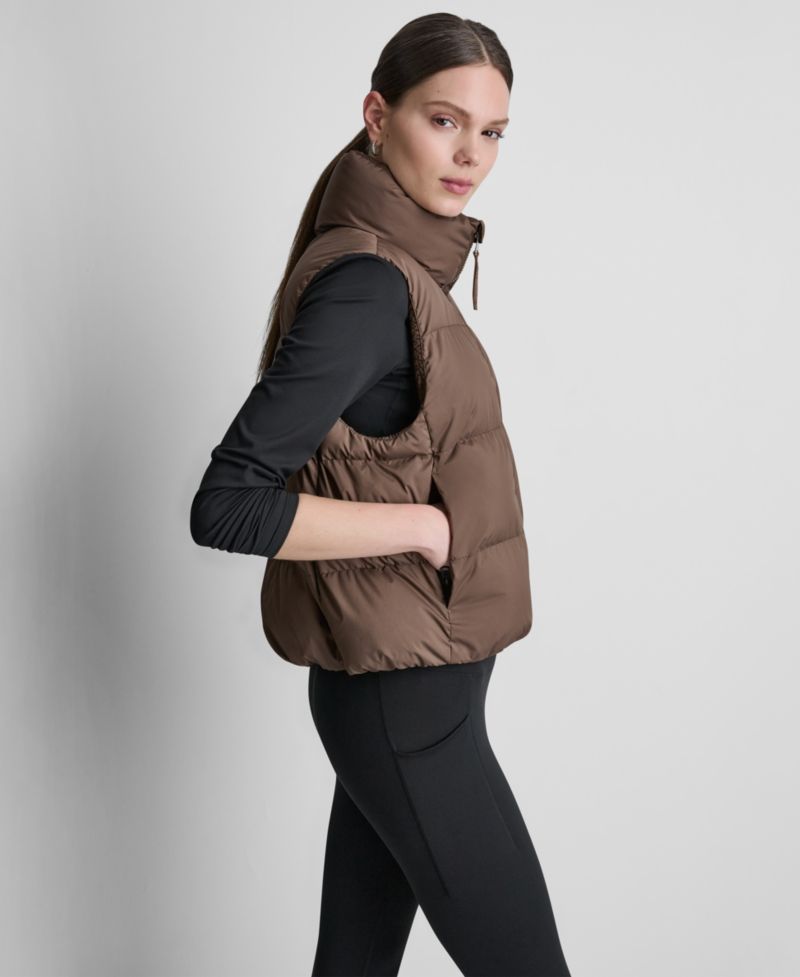 Women's Mock Neck Puffer Vest