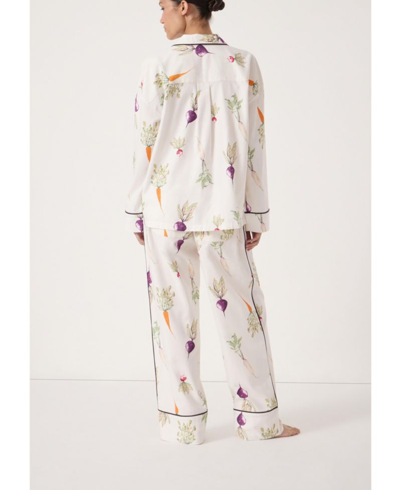 Women's Long Sleeve Brushed Cotton Pyjamas