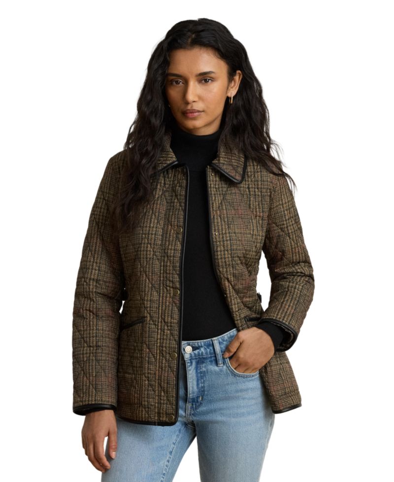 Women's Quilted Velboa-Lined Coat