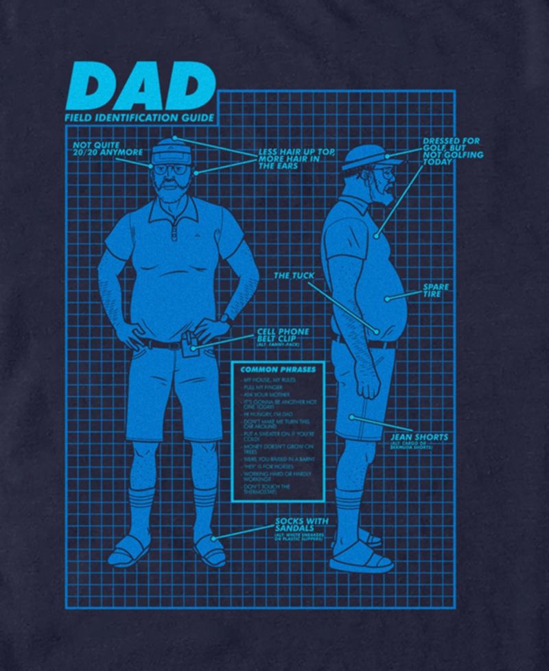 Men's Dad Diagram Short Sleeve T-Shirt