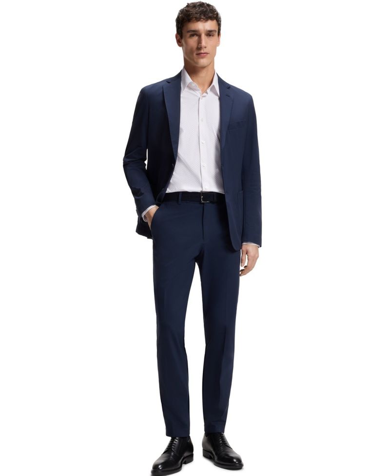 Men's Performance-Stretch Jersey Dress Shirt