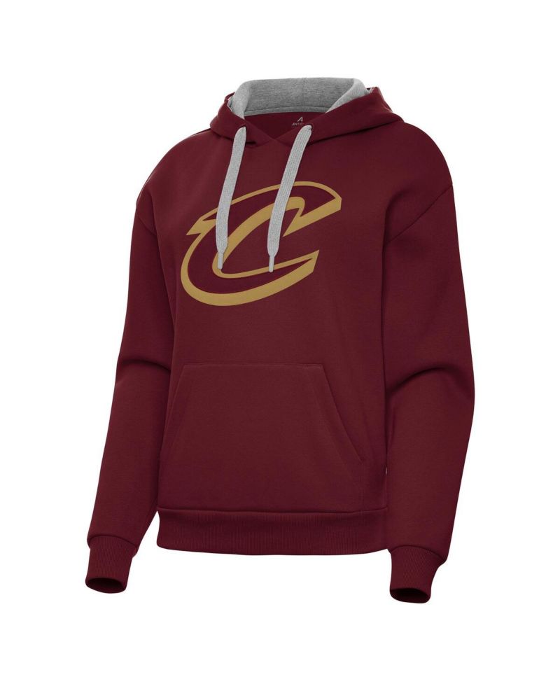 Women's Wine Cleveland Cavaliers Victory Pullover Hoodie