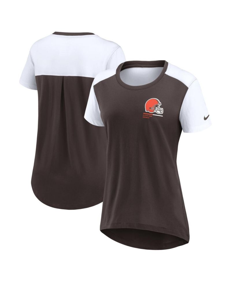 Women's Brown Cleveland Browns Performance Fashion T-Shirt