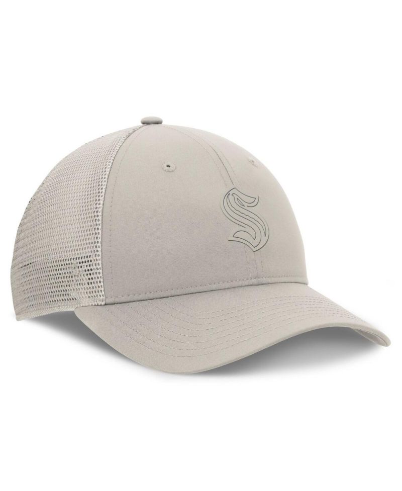 Women's Tan Seattle Kraken Authentic Pro Road Trucker Adjustable Hat
