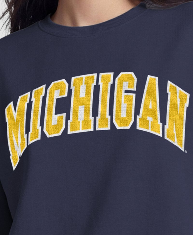 Women's Navy/Gold Michigan Wolverines Sweatshirt