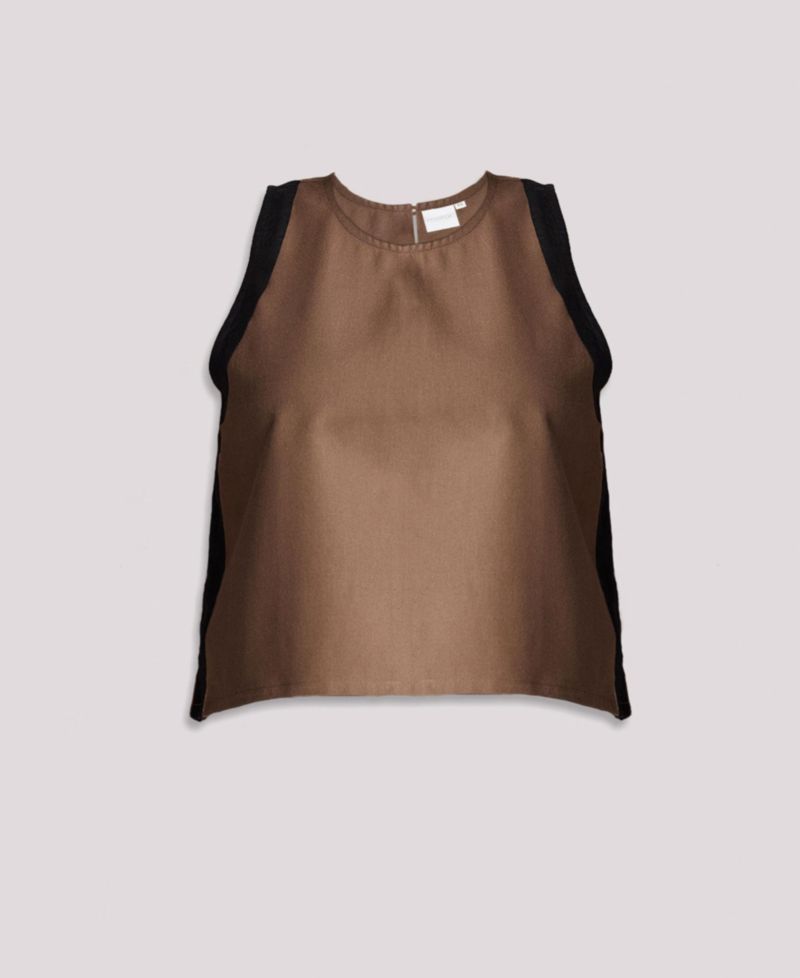 Women's Sleeveless Colorblock Top