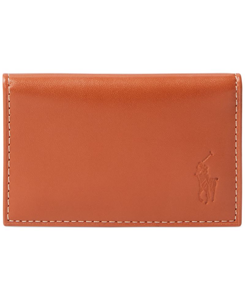 Men's Burnished Leather Card Wallet