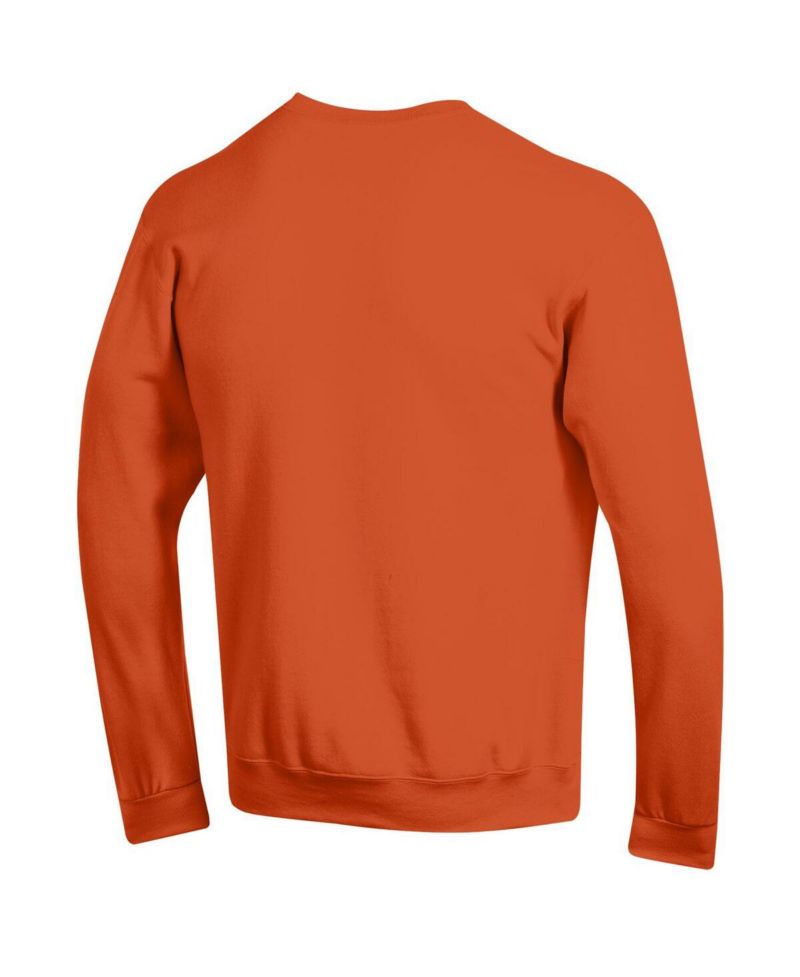 Men's Orange Illinois Fighting Illini Basic Arch Fleece Pullover Sweatshirt