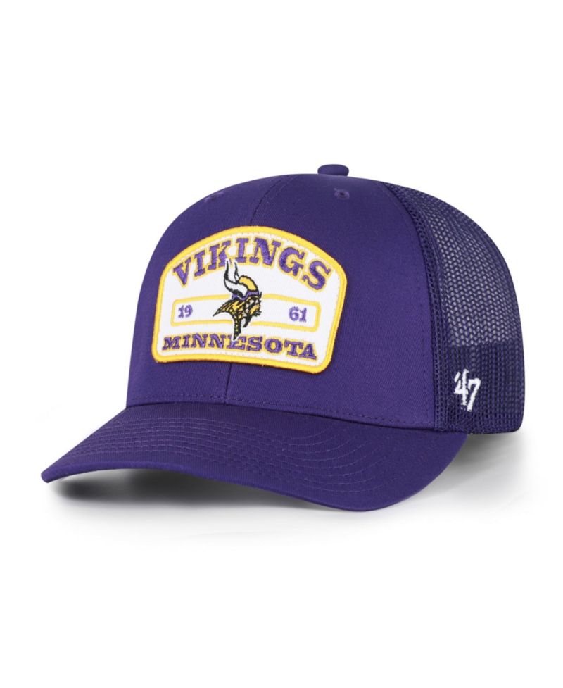 Men's '47 Purple Minnesota Vikings Roadway Adjustable Trucker Hat