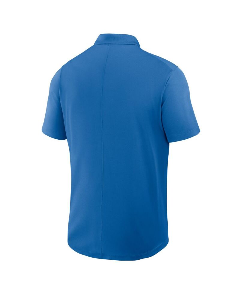 Men's Blue Detroit Lions Rewind Victory Performance Polo Shirt