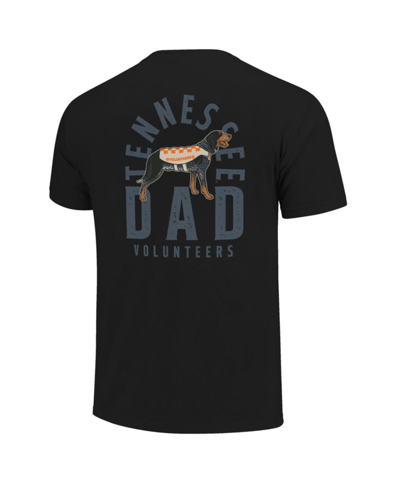 Men's Black Tennessee Volunteers Father's Day Mascot Overlay T-Shirt