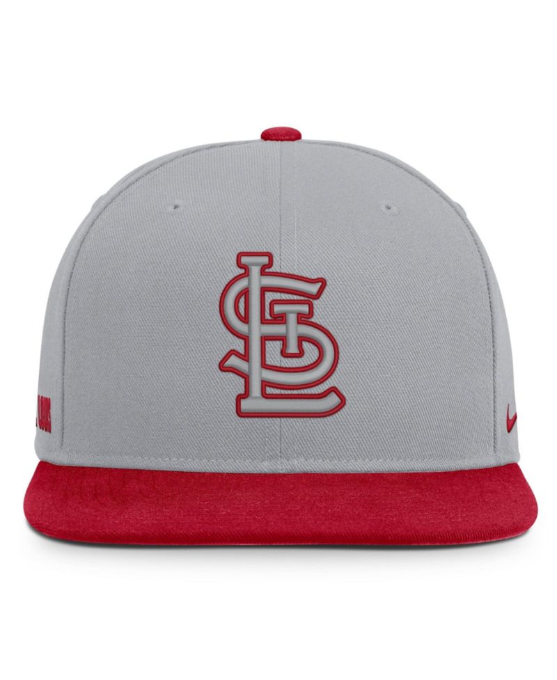 Men's Gray/Red St. Louis Cardinals Primetime Pro Dri-FIT Snapback Hat