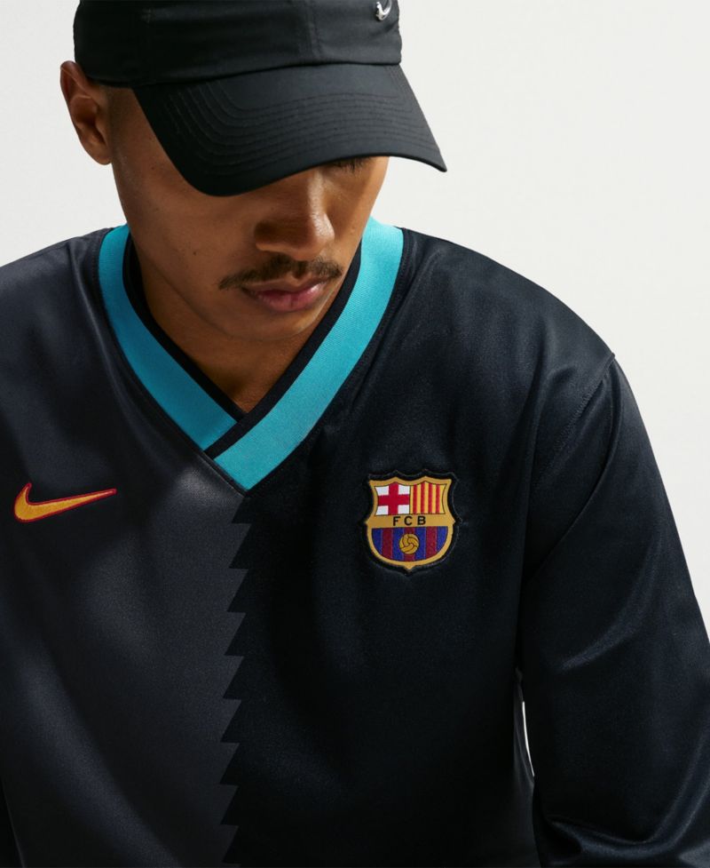 Men's Black Barcelona 2026/27 Third Energy Dri-FIT Long Sleeve Lifestyle Jersey