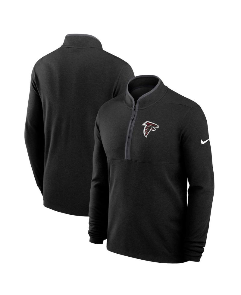 Men's Black Atlanta Falcons Lightweight Victory Performance Half-Zip Pullover