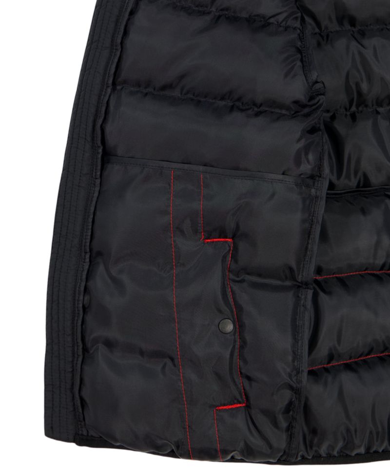 Boys' 8-20 Logo Full-Zip Puffer Hooded Jacket