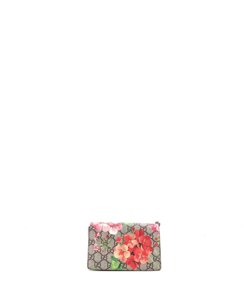 Super Mini Dionysus Bag Blooms Print GG Coated Canvas